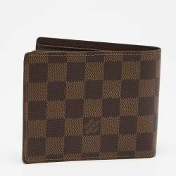 Pre Owned Louis Vuitton Damier Ebene Canvas Bifold Wallet