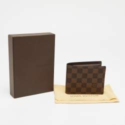 Pre Owned Louis Vuitton Damier Ebene Canvas Bifold Wallet
