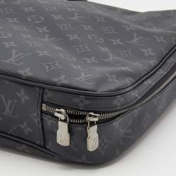 Pre Owned Louis Vuitton Monogram Eclipse Canvas Two Hanger Garment Cover