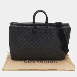 Pre Owned Louis Vuitton Monogram Eclipse Canvas Two Hanger Garment Cover