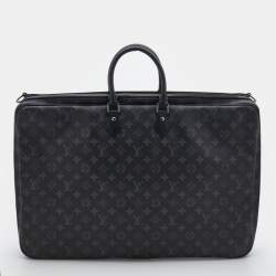 Pre Owned Louis Vuitton Monogram Eclipse Canvas Two Hanger Garment Cover