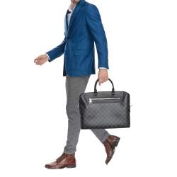 Pre Owned Louis Vuitton Damier Graphite Canvas Porte Documents Jour Bag