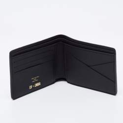 Pre Owned Louis Vuitton x NBA Black Taurillon Monogram Leather Multiple Wallet
