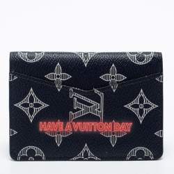 Pre Owned Louis Vuitton Monogram Ink Upside Down Canvas Pocket Organizer