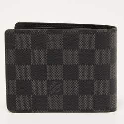 Pre Owned Louis Vuitton Damier Graphite Canvas Slender Wallet
