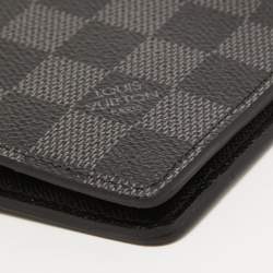 Pre Owned Louis Vuitton Damier Graphite Canvas Slender Wallet