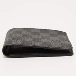 Pre Owned Louis Vuitton Damier Graphite Canvas Slender Wallet