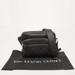 Louis Vuitton Black Monogram Eclipse Canvas and Taiga Leather Outdoor Messenger Bag