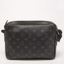 Louis Vuitton Black Monogram Eclipse Canvas and Taiga Leather Outdoor Messenger Bag