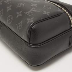 Louis Vuitton Black Monogram Eclipse Canvas and Taiga Leather Outdoor Messenger Bag