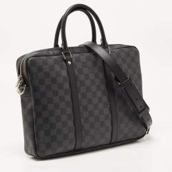 مملوكة مسبقًا Louis Vuitton Damier Graphite Canvas Porte-Documents Voyage PM Bag