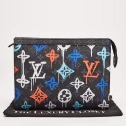 Pre Owned Louis Vuitton Graffiti Monogram Eclipse Canvas Pochette Voyage MM