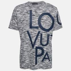 Louis Vuitton Blue Blown Up Print Jersey Galaxy T-Shirt L