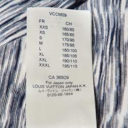 Louis Vuitton Blue Blown Up Print Jersey Galaxy T-Shirt L