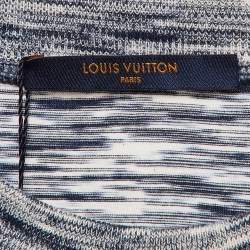 Louis Vuitton Blue Blown Up Print Jersey Galaxy T-Shirt L