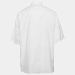 Louis Vuitton White LVSE Print Cotton Short Sleeve Shirt XL
