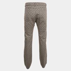 Louis Vuitton Grey Monogram Denim Slim Jeans M Waist 38"