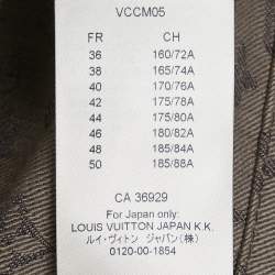 Louis Vuitton Grey Monogram Denim Slim Jeans M Waist 38"
