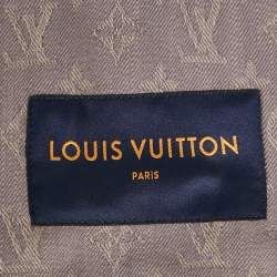 Louis Vuitton Grey Monogram Jacquard Denim Single Breasted Jacket L