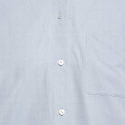 Louis Vuitton Light Blue Cotton Button Front Shirt S