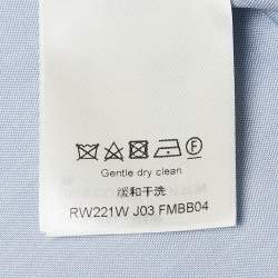 Louis Vuitton Light Blue Cotton Button Front Shirt S