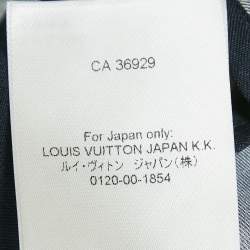 Louis Vuitton Blue Floral Monogram Print Silk Short Sleeve Shirt XXL