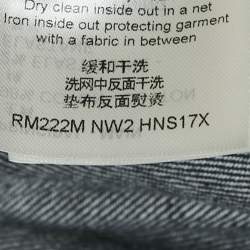 Louis Vuitton Blue Logo Bandana Print Denim Button Front Shirt M