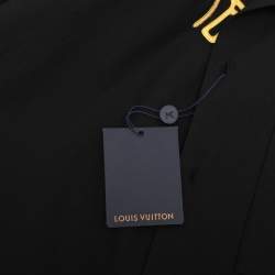 Louis Vuitton Black Cotton Pont Neuf Open Collar Short Sleeved Shirt M