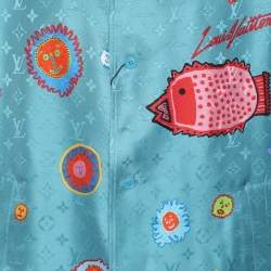 Louis Vuitton × Yayoi Kusama Multicolor Silk Monogram Faces Short Sleeve Shirt M