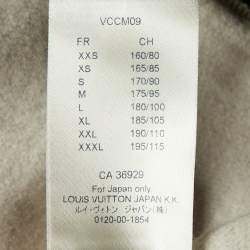 Louis Vuitton x Nigo Grey Logo Print Cotton Sweatshirt L