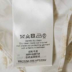Louis Vuitton White Logo Monogram Printed Cotton Button Front Shirt L