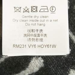 Pre Owned Louis Vuitton Black Cartoon Print Terry Wool Shorts L