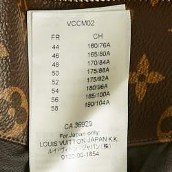 Pre Owned Louis Vuitton Brown Monogram Coated Canva Admiral Jacket L