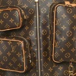 Pre Owned Louis Vuitton Brown Monogram Coated Canva Admiral Jacket L