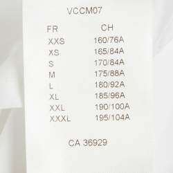 Pre Owned Louis Vuitton White Printed Cotton Short Sleeve Shirt L