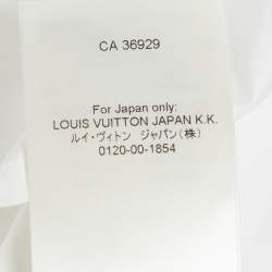 Pre Owned Louis Vuitton White Printed Cotton Short Sleeve Shirt L