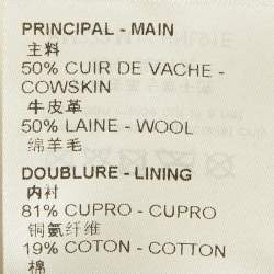 مملوكة مسبقًا Louis Vuitton White/Grey Felt and Leather AS Patch Varsity Blouson XL