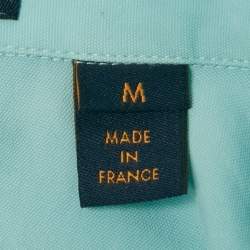 مملوكة مسبقًا Louis Vuitton Blue Logo Print Cotton Short Sleeve Shirt M
