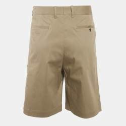 Pre Owned Louis Vuitton Beige Cotton Skater Shorts XS