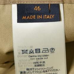 Pre Owned Louis Vuitton Beige Cotton Skater Shorts XS