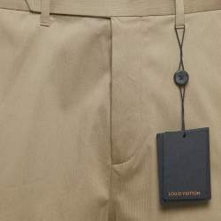 Pre Owned Louis Vuitton Beige Cotton Skater Shorts XS