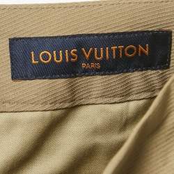 Pre Owned Louis Vuitton Beige Cotton Skater Shorts XS