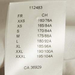 Pre Owned قميص لوي فيتون قطن كم قصير بطبعة شريط رمادي مقاس متوسط