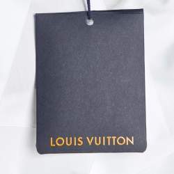 Pre Owned Louis Vuitton White Cotton Staples Edition Long Sleeve Shirt M