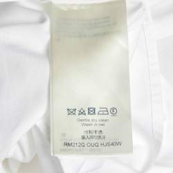 Pre Owned Louis Vuitton White Cotton Staples Edition Long Sleeve Shirt M