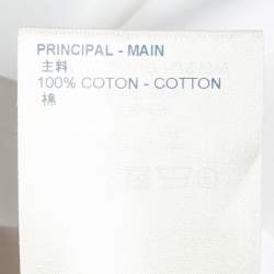 Pre Owned Louis Vuitton White Cotton Staples Edition Long Sleeve Shirt M
