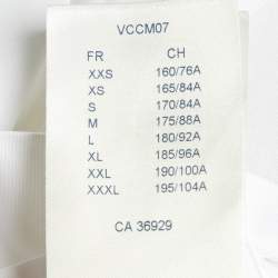 Pre Owned Louis Vuitton White Cotton Staples Edition Long Sleeve Shirt M
