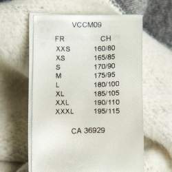 Pre Owned Louis Vuitton x Nigo Grey Heart Print Cotton Crew Neck Sweatshirt XL