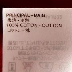 Pre Owned تي شيرت بولو لوي فيتون أكمام قصيرة بيك قطن أحمر M