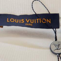 Louis Vuitton Cream Cashmere Plain Rainbow Crewneck T Shirt M